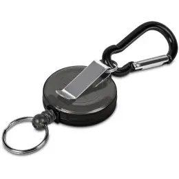 Back Altitude Swipe Retractable Badge Reel with Carabiner